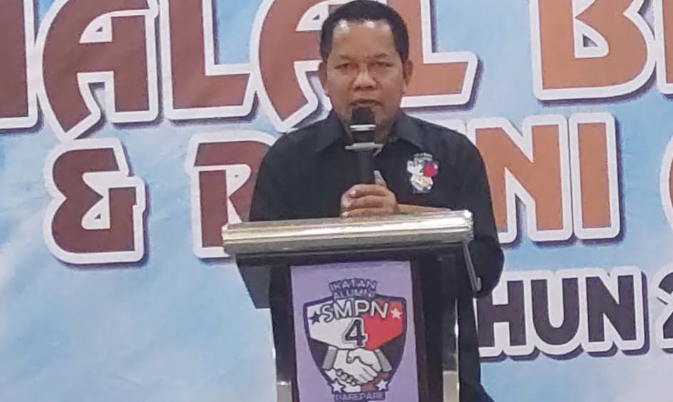 Halal Bihalal dan Reuni Akbar SMP Negeri 4 Parepare, H Muh Zaini Sampaikan Siap Maju Calon Walikota 