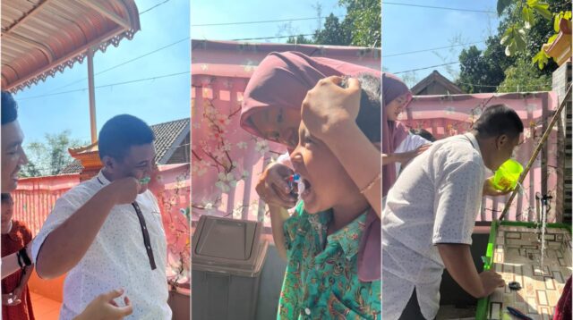 SLB Putra Mandiri Pungging Mojokerto Ajak Siswa Siswi Gosok Gigi Sehat, Cermin Untuk Senyum Sehat Anak Istimewa