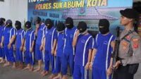 Satuan Reserse Narkoba Polres Sukabumi Kota Tangkap 10 Pelaku Pengedar Narkotika