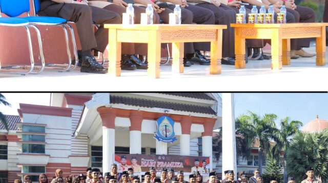 Momen Hari Pramuka ke-63, Pj Bupati Sematkan Tanda Penghargaan Kepada Nur Alam & Syafruddin Nurdin