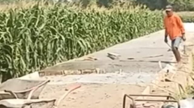 Dugaan Fisik Jalan Rabat Beton Desa Wangkalkepuh Gudo Tak Sesuai Bestek, Begini Tanggapan Publik
