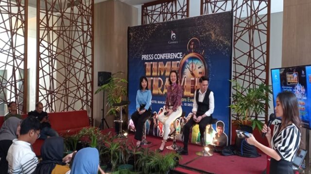 Manajemen Hotel Gammara Makassar Saat Konferensi Pers Kepada Awak Media Hotel Gammara Makassar Hadirkan Paket Menginap Tahun Baru 2025 dengan Tema 'Time Travel'