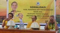 Golkar Sulsel Sosialisasi Hasil Rakernas DPP  Tahun 2025 Kepada Pengurus DPD II Jeneponto