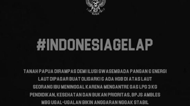 Viral, Tagar #IndonesiaGelap Trending, Aksi Mahasiswa “Indonesia Gelap”