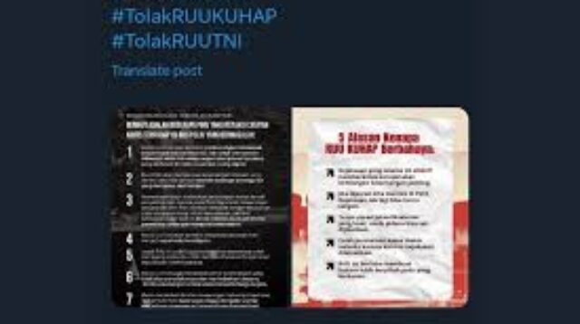 Viral, Tagar #TolakRUUPolri Trending, Ini 7 Poin yang Bikin Netizen Geram