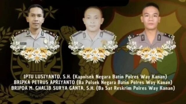 3 Polisi Tewas Saat Mengerebek Judi Sabung Ayam di Kampungkarang Manik, Indonesia Police Watch (IPW) Berduka