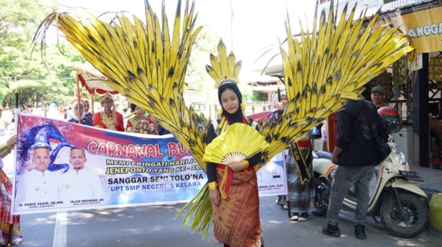 Ribuan Peserta Meriahkan Karnaval Budaya, Sambut Hari Jadi Jeneponto ke-162