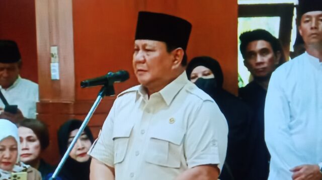 Presiden Prabowo Melayat ke Tokoh Pencak Silat Mayjen TNI (Purn) Eddie Marzuki Nalapraya