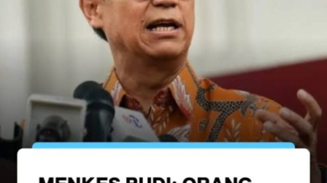 Menkes Budi Gunadi Sadikin : Orang Gaji Rp15 Juta Per Bulan Pasti Lebih Sehat dan Pintar