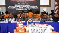 Laporan Intelijen, TNI AL Gagalkan Penyelundupan 1,9 Ton Narkotika Senilai Rp7 Triliun