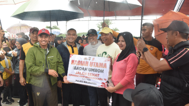 Polres Bulukumba Sukses Gelar Jalan Sehat Berhadiah Umrah dan Motor, Semarakkan Hari Bhayangkara ke-79