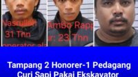 Polsek Manggala Berhasil Tangkap 3 Orang Pencuri Sapi, 2 Tahun Beroperasi Pakai Truk Sampah
