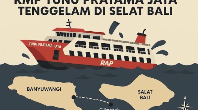 Kapal Tunu Pratama Jaya Tenggelam di Selat Bali, Ditemukan 31 Penumpang Selamat dan 4 Meninggal