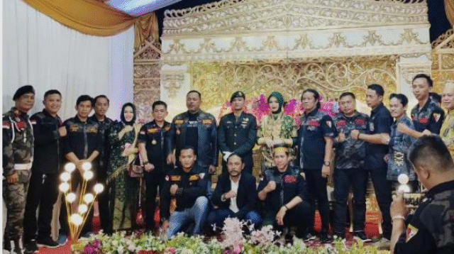 Ketua Umum Pusat Ormas Kiwal Garuda Hitam Serta Bupati Maros Hadiri Pernikahan Ingrid & Pratu Syahron Siregar