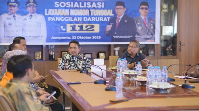 Sosialisasi Layanan Nomor Tunggal Panggilan Darurat 112 Digelar di Jeneponto