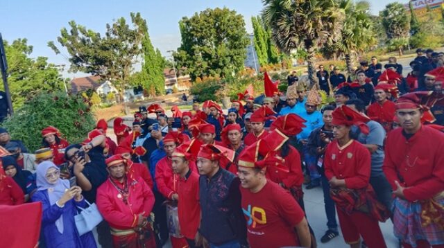 Apel Gelar Pasukan Kesultanan Gowa di Museum Balla Lompoa, Sungguminasa, Kabupaten Gowa, Sabtu (1/8/2026).